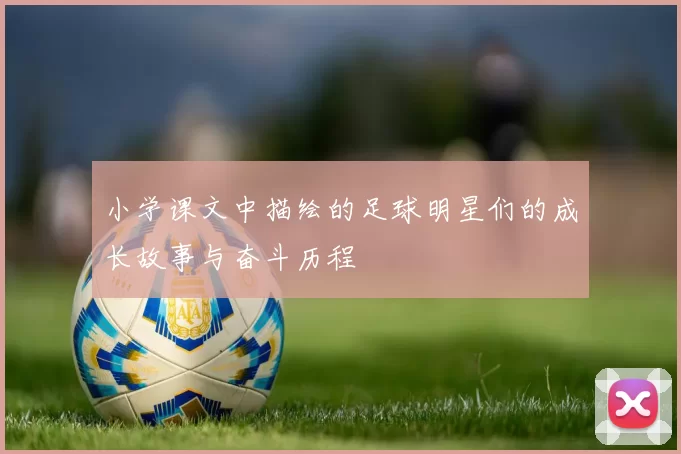 小学课文中描绘的足球明星们的成长故事与奋斗历程